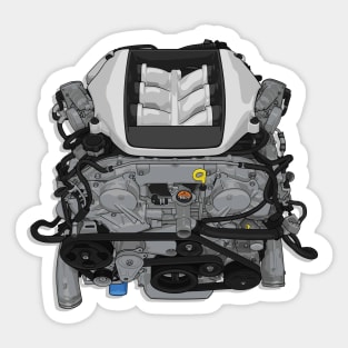 vr38 engine Sticker